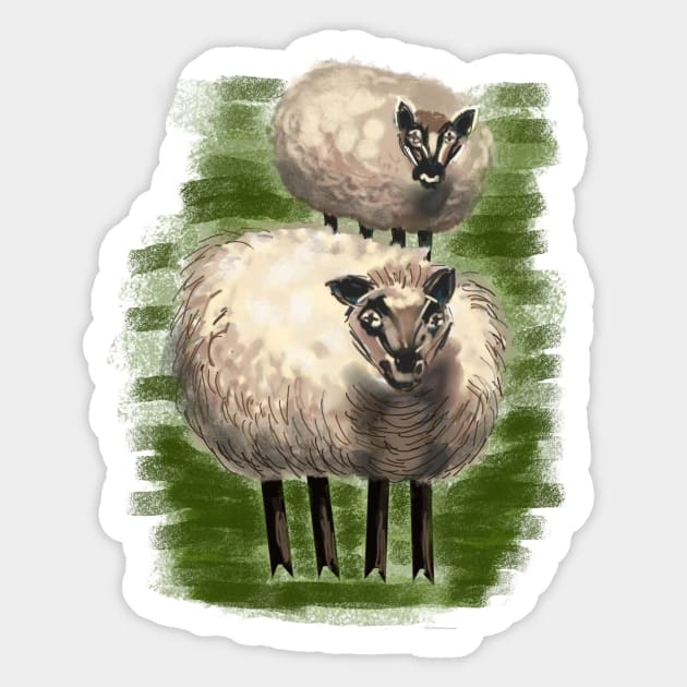 WELSH SHEEP Sticker by MarniD9